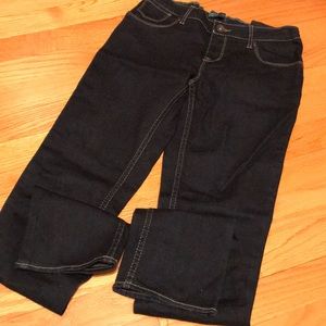 Levi’s dark wash straight leg jeans